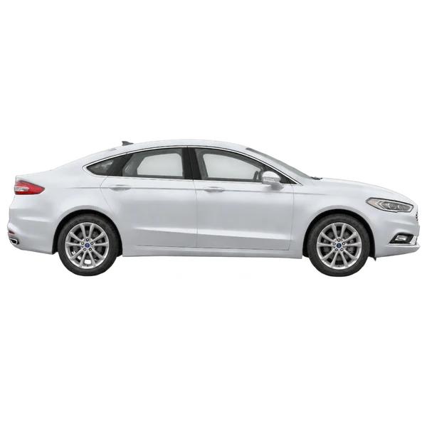 Ford Mondeo 2019 prata, vista lateral (voltada para a direita)