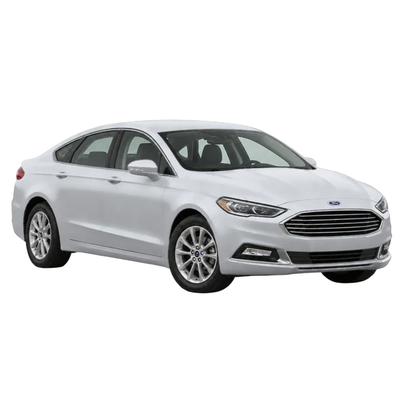 Ford Mondeo 2020 prata, vista dianteira em três quartos (voltada para a esquerda)