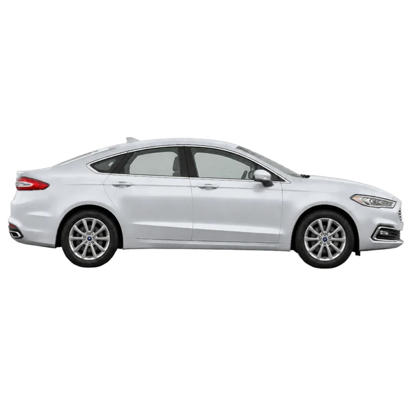 Ford Mondeo 2021 prata, vista lateral (voltada para a direita)