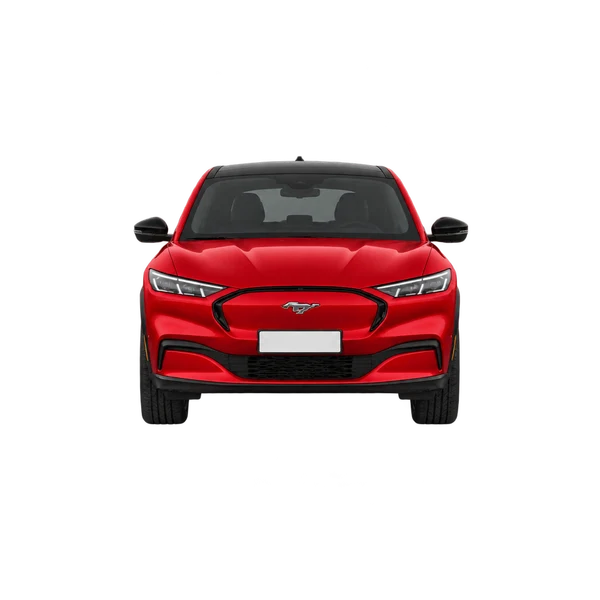 Ford Mustang Mach-E 2020 rouge, vue avant