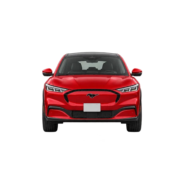 Ford Mustang Mach-E 2021 rouge, vue avant
