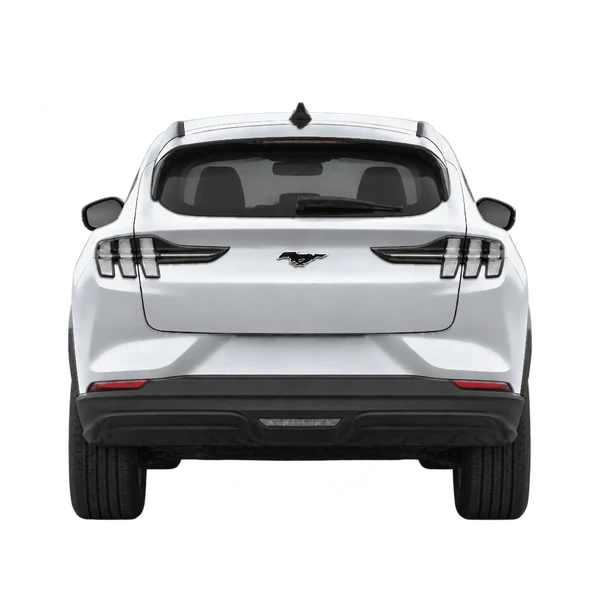 Ford Mustang Mach-E 2021 argent, vue arrière