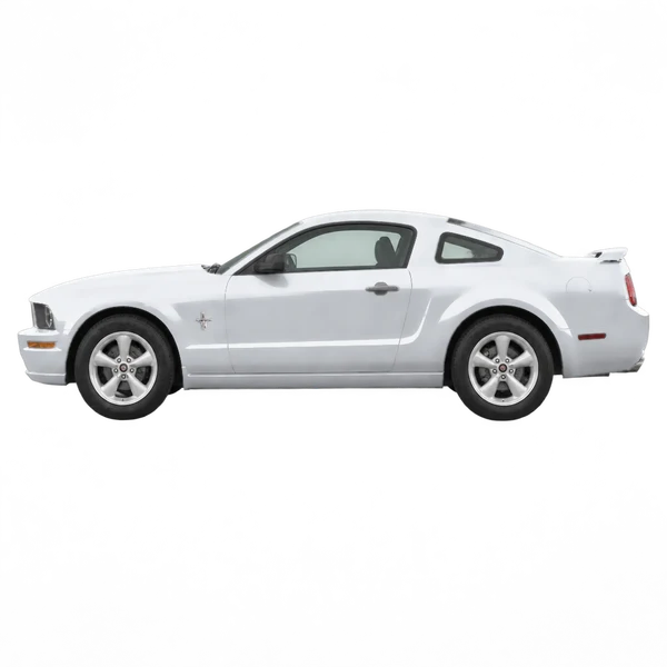 silver 2006 Ford Mustang side (facing left) view