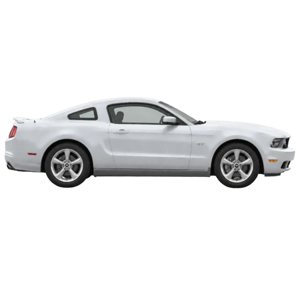 Ford Mustang 2010 argent, vue profil (tourné vers la droite)
