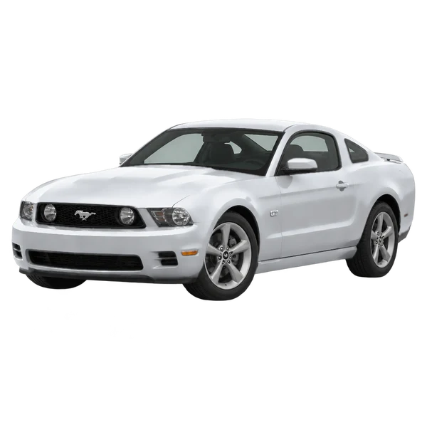 2011 Ford Mustang in Silber, Ansicht: Dreiviertelansicht vorne (nach links gerichtet)