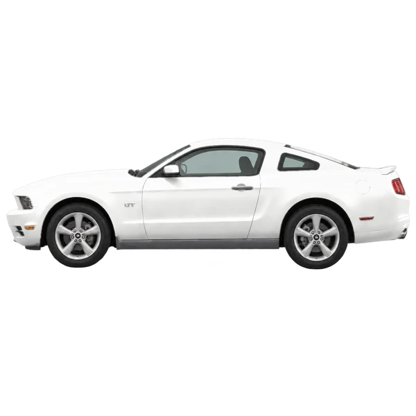 Ford Mustang 2013 blanc, vue côté (vers la gauche)