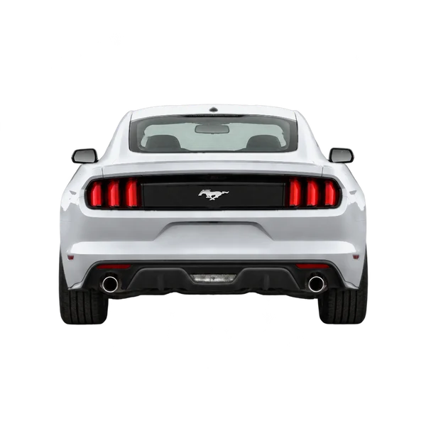 2018 Ford Mustang in Silber, Ansicht: Heck