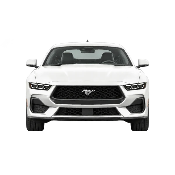 ホワイトの2024 Ford Mustang（正面ビュー）