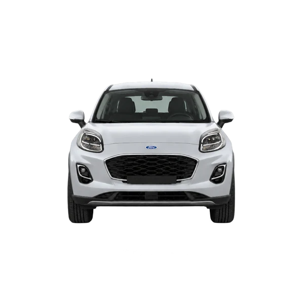 シルバーの2021 Ford Puma(正面ビュー)