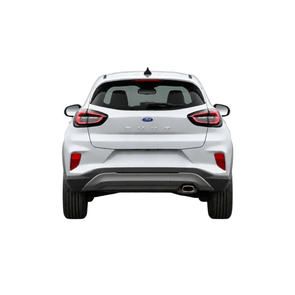 シルバーの2021 Ford Puma(リアビュー)