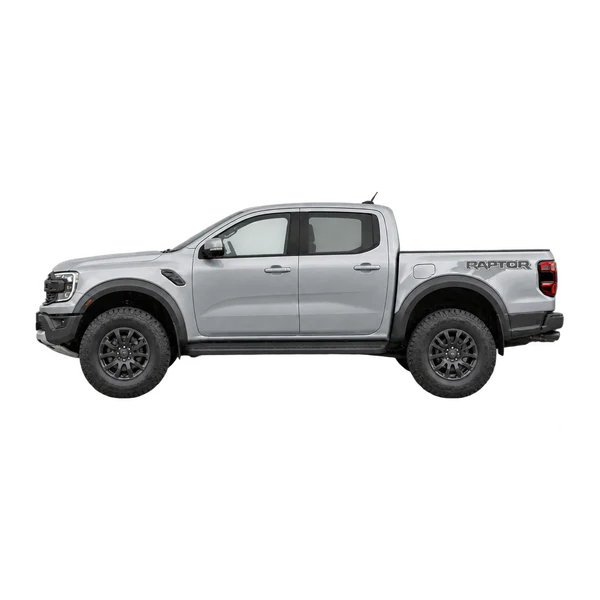 Ford Ranger Raptor 2022 argent, vue côté (vers la gauche)