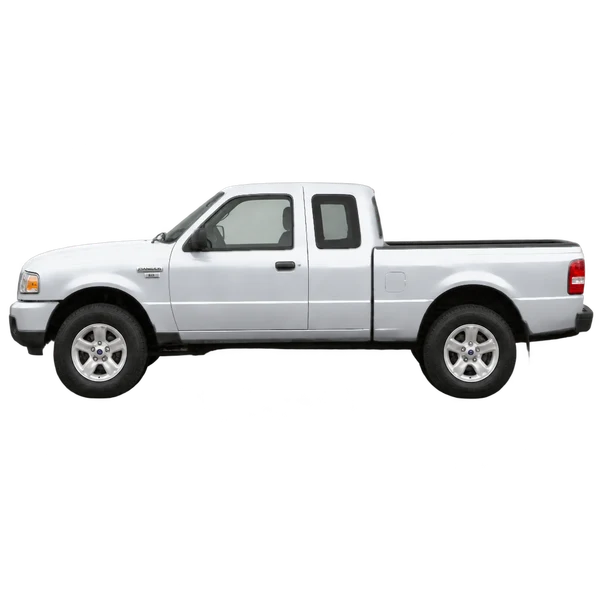 Ford Ranger 2013 prata, vista lateral (voltada para a esquerda)