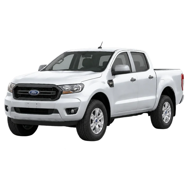 Ford Ranger 2017 prata, vista dianteira em três quartos (voltada para a esquerda)