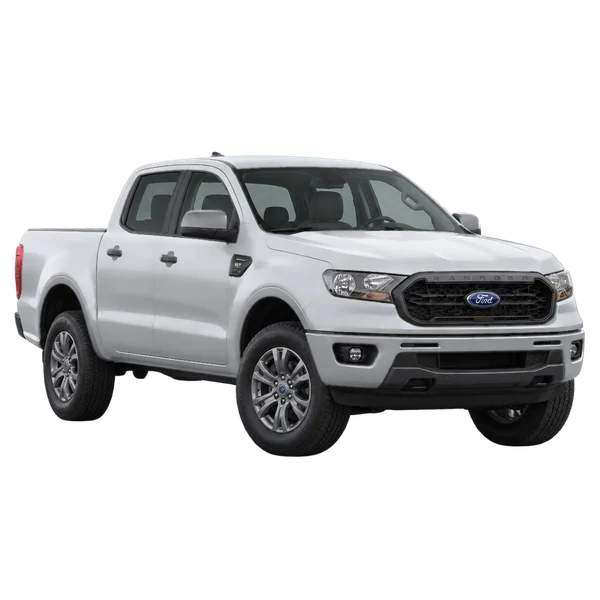 Ford Ranger 2020 باللون فضي، منظر منظر أمامي بزاوية ثلاثة أرباع (متجه لليسار)