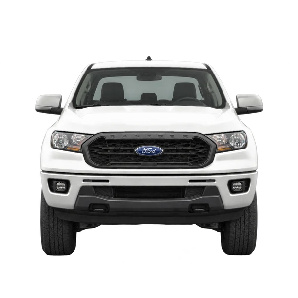 Ford Ranger 2021 en blanco, vista frontal
