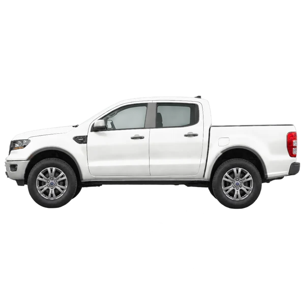 Ford Ranger 2022 en blanco, vista lateral (mirando a la izquierda)