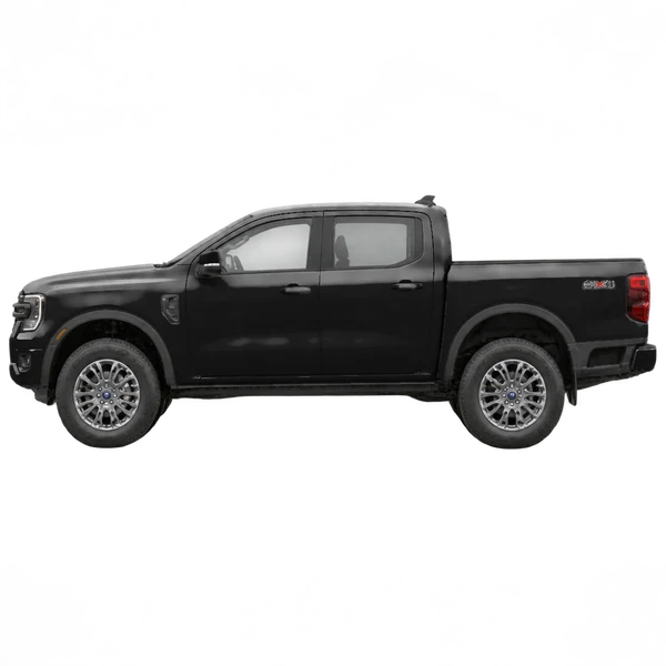 2024 Ford Ranger in schwarz, Ansicht: Seite (nach links gerichtet)