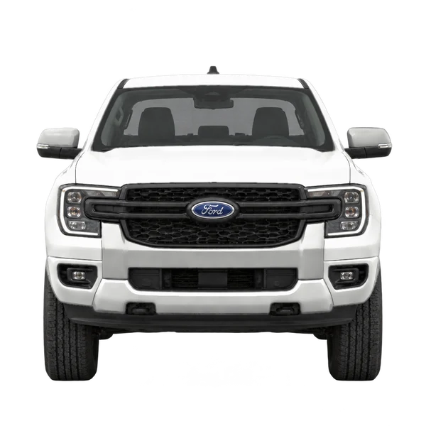 Ford Ranger 2025 باللون أبيض، منظر أمامي