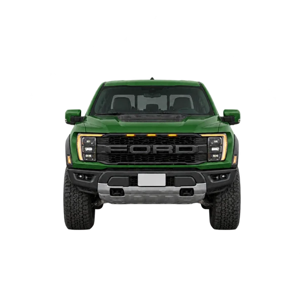 グリーンの2022 Ford Raptor(正面ビュー)