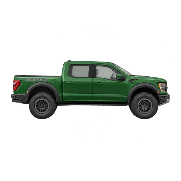 グリーンの2022 Ford Raptor(側面(右向き)ビュー)
