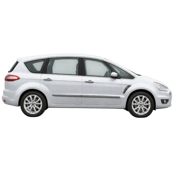 Ford S-Max 2010 en plateado, vista lateral (hacia la derecha)