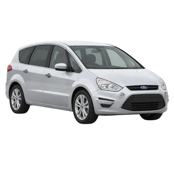 2012 Ford S-Max in Silber, Ansicht: Dreiviertelansicht vorne (nach links gerichtet)
