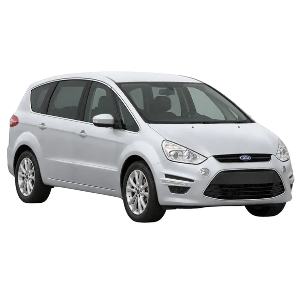 Ford S-Max 2013 en plateado, vista frontal tres cuartos (hacia la izquierda)