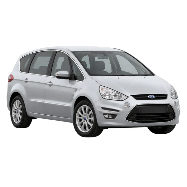 Ford S-Max 2014 en plateado, vista frontal tres cuartos (hacia la izquierda)