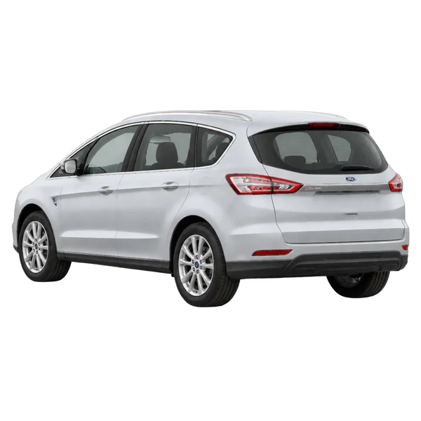 Ford S-Max 2017 en plateado, vista tres cuartos trasero (mirando a la izquierda)