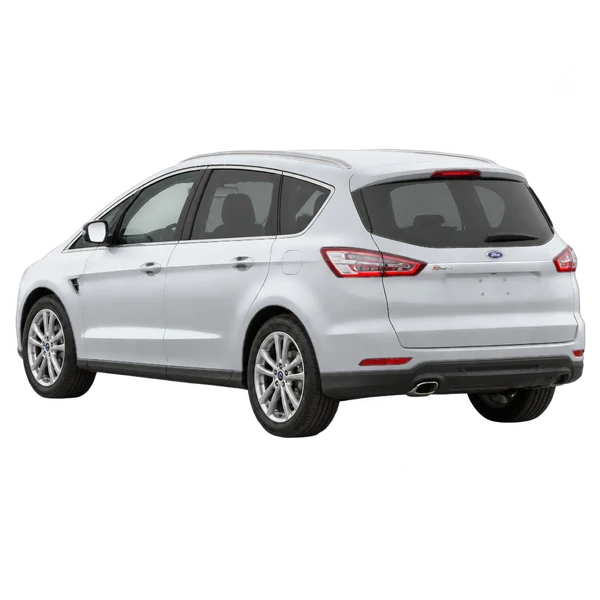 Ford S-Max 2020 en plateado, vista tres cuartos trasero (mirando a la izquierda)