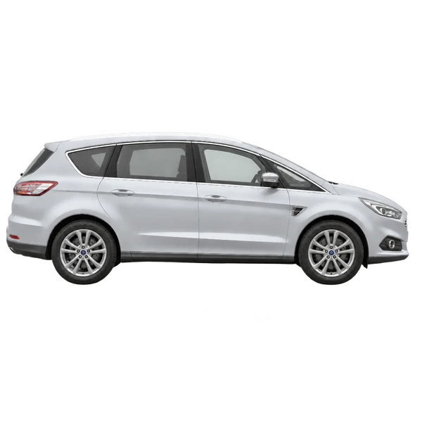 Ford S-Max 2020 en plateado, vista lateral (hacia la derecha)