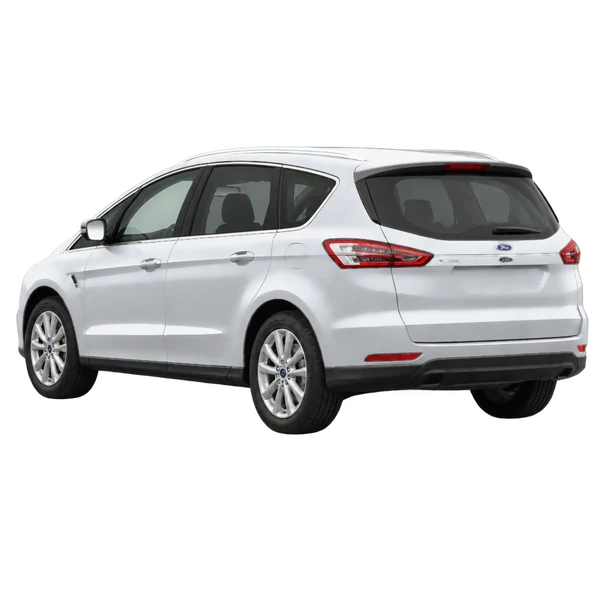 Ford S-Max 2021 en plateado, vista tres cuartos trasero (mirando a la izquierda)