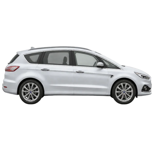 Ford S-Max 2022 en plateado, vista lateral (hacia la derecha)