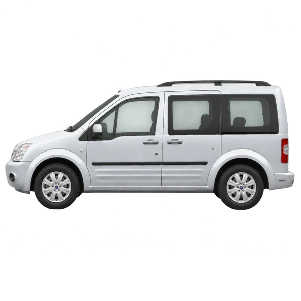 Ford Tourneo 2007 argent, vue côté (vers la gauche)
