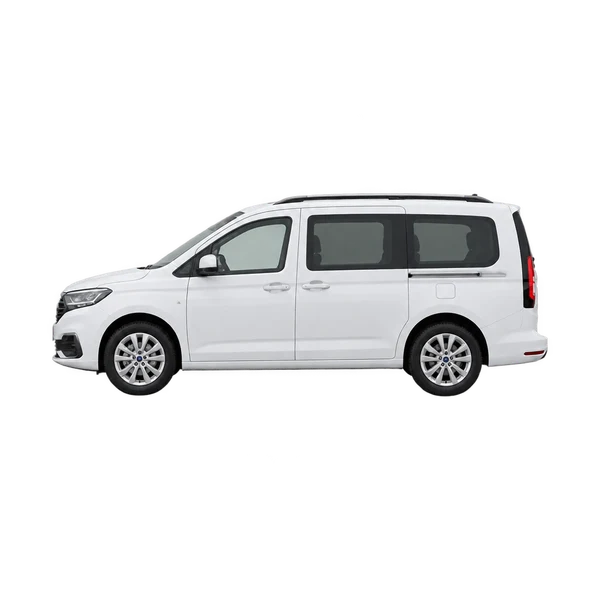 ホワイトの2023 Ford Tourneo（側面（左向き）ビュー）