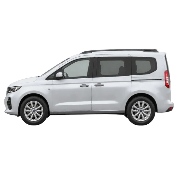 2024 Ford Tourneo in Silber, Ansicht: Seite (nach links gerichtet)