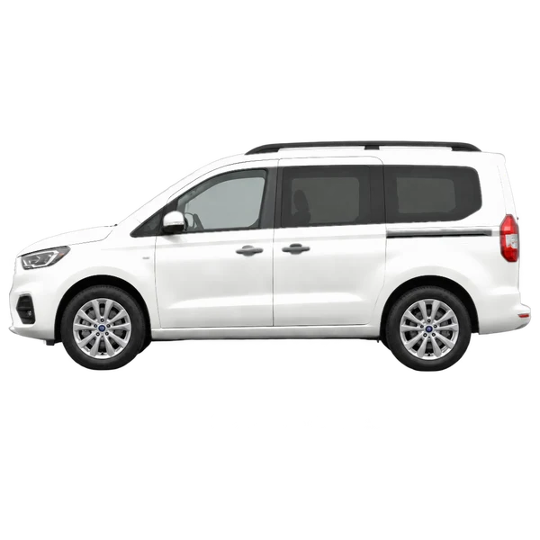 ホワイトの2025 Ford Tourneo（側面（左向き）ビュー）