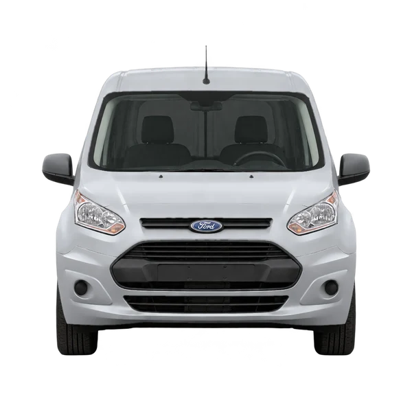 Ford Transit Connect 2017 باللون فضي، منظر أمامي