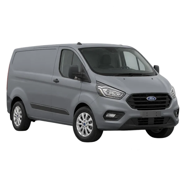 グレーの2022 Ford Transit Custom（フロントスリークォーター(左向き)ビュー）