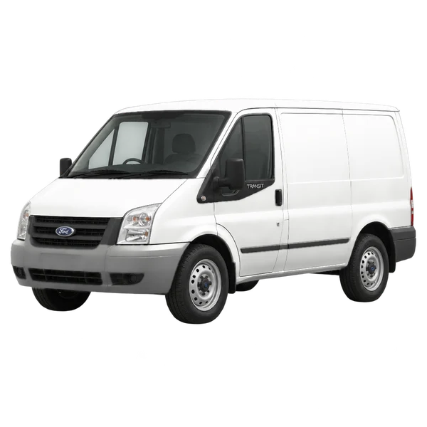 2006 Ford Transit in weiß, Ansicht: Dreiviertelansicht vorne (nach links gerichtet)