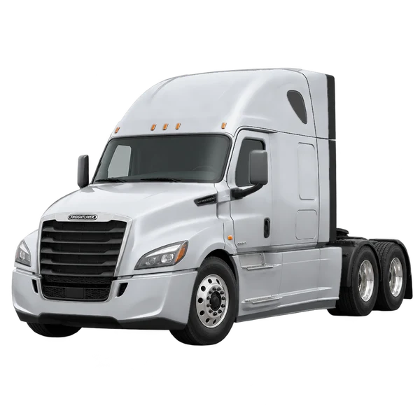 2022 FREIGHTLINER Cascadia — Front three-quarter (facing left), silver