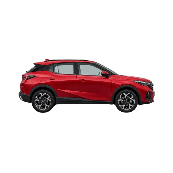 GAC GS3 2026 rouge, vue profil (tourné vers la droite)