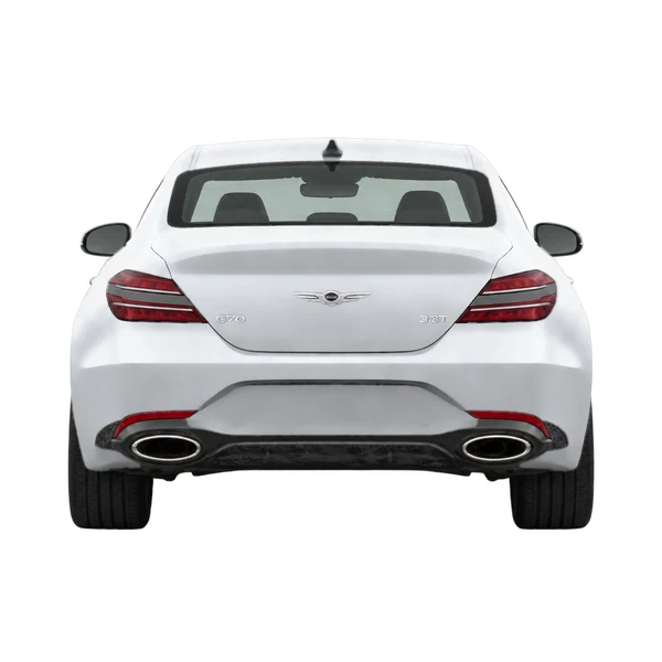 Genesis G70 2026 en plateado, vista trasera