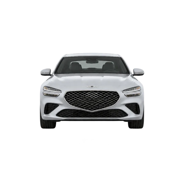 Genesis G70 2027 en plateado, vista frontal
