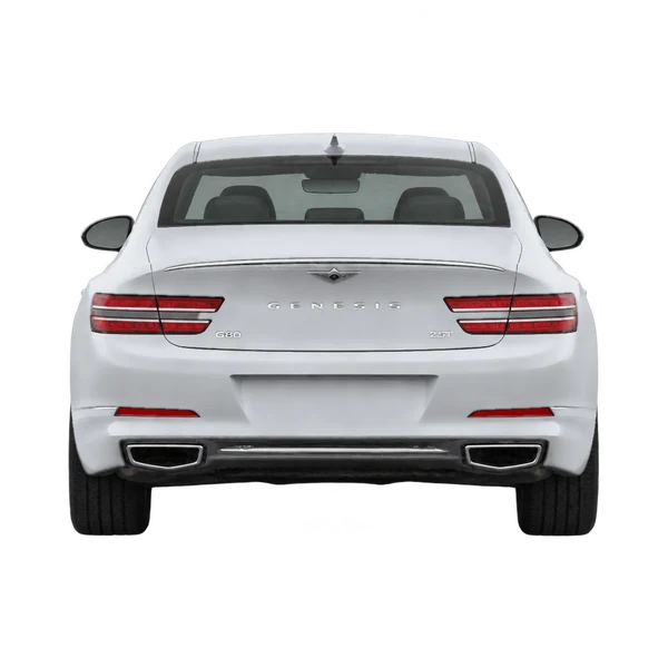 2021 Genesis G80 in Silber, Ansicht: Heck