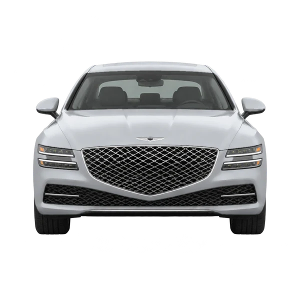 Genesis G80 2022 argent, vue avant