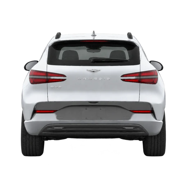 Genesis GV60 2027 prata, vista traseira