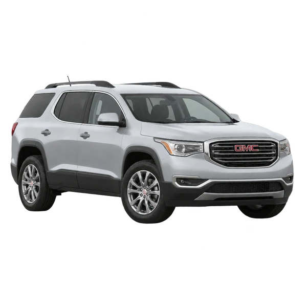 GMC Acadia 2019 argent, vue trois-quarts avant (orienté vers la gauche)