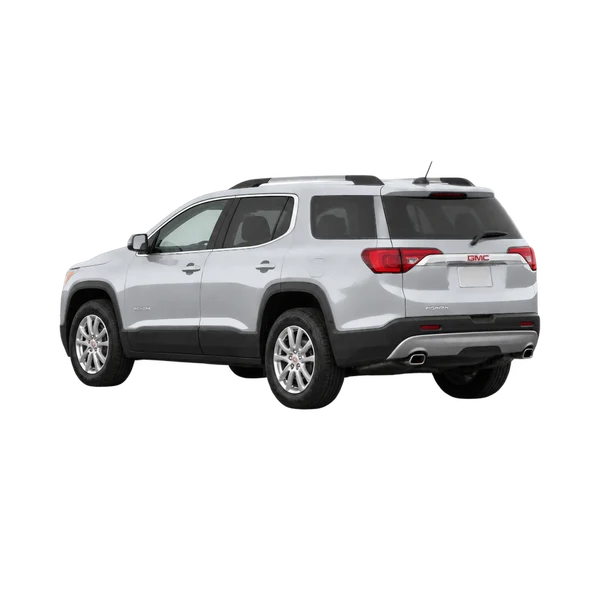 GMC Acadia 2019 argent, vue trois-quarts arrière (orienté vers la gauche)