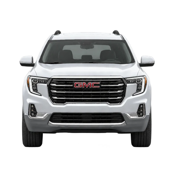 GMC Acadia 2026 en plateado, vista frontal